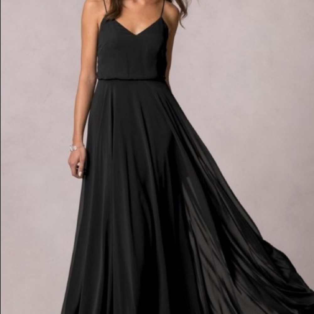 Jenny Yoo Inesse Bridesmaid Dress in Black
